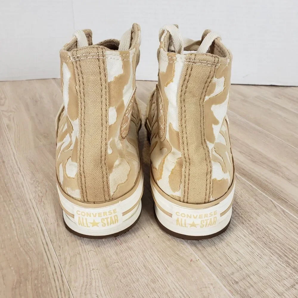 Converse Chuck Taylor All Star Girls EVA Lift Platform Leopard Size 2